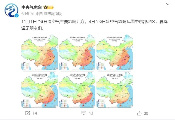 未来三天全国气象图解析，冷暖交替，南北差异显著
